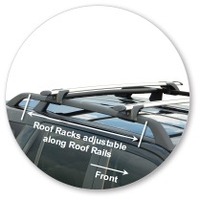 Prorack Black 2 Bar Aero Through Bar kit to suit Land Rover Freelander 2 5dr SUV (7/2007 - 2/2011)