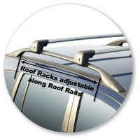 Prorack Silver 2 Bar Aero Flush Bar kit to suit Subaru Traviq 5dr MPV (2001 - 2004)