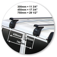 Prorack Black 2 Bar Heavy Duty Through Bar kit to suit Toyota Land Cruiser 79 Series 4dr Ute (2012 - Current)