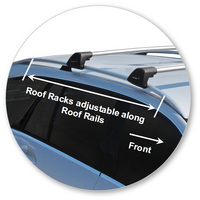 Prorack Black 2 Bar Aero Flush Bar kit to suit Mercedes-Benz C-Class W204 5dr Wagon (2007 - Current)