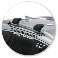 Prorack Black 2 Bar Aero Flush Bar kit to suit Mazda 6 5dr Wagon (2012 - Current)