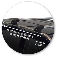 Prorack Silver 2 Bar Aero Flush Bar kit to suit Land Rover Range Rover Evoque 5dr SUV (2011 - Current)
