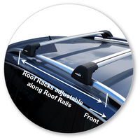 Prorack Black 2 Bar Aero Flush Bar kit to suit Skoda Octavia 5dr Wagon (9/2013 - 2019)