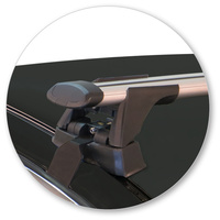 Prorack Silver 2 Bar Aero Through Bar kit to suit Volvo V40 5dr Hatch (2/2013 - Current)