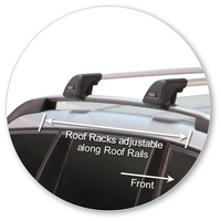 Prorack Silver 2 Bar Aero Flush Bar kit to suit Citroen C4 Picasso 5dr SUV (2006 - 2014)