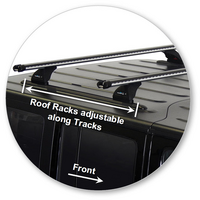 Prorack Silver 2 Bar Heavy Duty Through Bar kit to suit Jeep Wrangler Unlimited JK 5dr SUV (2007 - 4/2019)