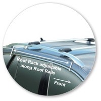 Prorack Silver 2 Bar Aero Rail Bar kit to suit Skoda Superb 5dr Wagon (2009 - 2015)