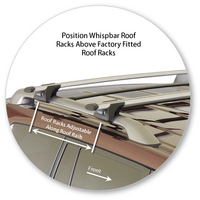 Prorack Black 2 Bar Aero Through Bar kit to suit Lexus LX 5dr SUV (2008 - 2015)