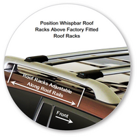 Prorack Silver 2 Bar Aero Rail Bar kit to suit Lexus LX 5dr SUV (2008 - 2015)