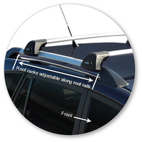 Prorack Silver 2 Bar Aero Flush Bar kit to suit Chery J11 5dr SUV (2010 - Current)