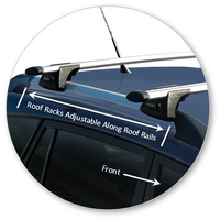 Prorack Black 2 Bar Aero Through Bar kit to suit Chery J11 5dr SUV (2010 - Current)