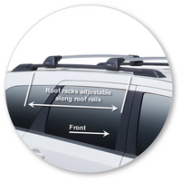 Prorack Black 2 Bar Aero Flush Bar kit to suit Dodge Journey 5dr SUV (2008 - 2017)