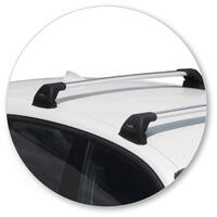 Prorack Silver 2 Bar Aero Flush Bar kit to suit BMW 1 Series F20 5dr Hatch (9/2011 - 7/2019)