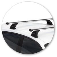 Prorack Black 2 Bar Heavy Duty Through Bar kit to suit BMW 1 Series F20 5dr Hatch (9/2011 - 7/2019)