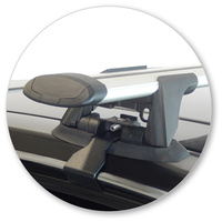 Prorack Silver 2 Bar Aero Through Bar kit to suit Holden Caprice 4dr Sedan (2006 - 2020)