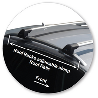 Prorack Silver 2 Bar Aero Flush Bar kit to suit Audi A4/S4/RS4 Allroad 5dr Wagon (2009 - 2015)