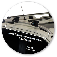 Prorack Black 2 Bar Heavy Duty Through Bar kit to suit Nissan Navara NP300 (D23) Dual Cab 4dr Ute (6/2015 - Current)