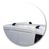 Prorack Silver 2 Bar Aero Flush Bar kit to suit Volkswagen Caddy SWB 4dr Van (12/2004 - 5/2020)