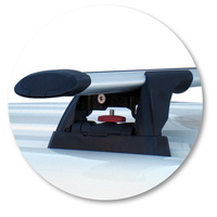 Prorack Silver 2 Bar Aero Through Bar kit to suit Volkswagen Transporter T6 4dr Van (12/2015 - Current)