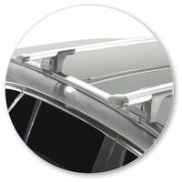 Prorack Silver 2 Bar Aero Through Bar kit to suit Mercedes-Benz C-Class 5dr Wagon (2014 - Current)