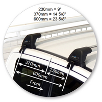 Prorack Silver 2 Bar Aero Flush Bar kit to suit Mazda BT-50 Freestyle Cab 4dr Ute (11/2011 - 8/2015)