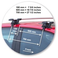 Prorack Black Through Bar Kit for Volkswagen Golf Mk5 3dr Hatch  1/04 - /09 (K549 &amp; S16B)