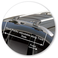 Prorack Silver 2 Bar Aero Flush Bar kit to suit Holden Captiva LT/LTZ 5dr SUV (2016 - 2020)