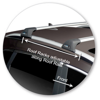 Prorack Silver 2 Bar Aero Flush Bar kit to suit Haval H2 5dr SUV (2017 - Current)