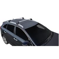 Prorack Silver 2 Bar Aero Flush Bar kit to suit Kia Niro 5dr SUV (2016 - 7/2022)