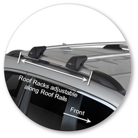 Prorack Silver 2 Bar Aero Flush Bar kit to suit Haval H9 5dr SUV (2016 - Current)