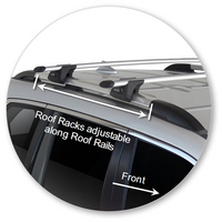 Prorack Black 2 Bar Aero Through Bar kit to suit Haval H9 5dr SUV (2016 - Current)