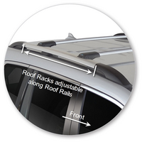 Prorack Silver 2 Bar Aero Rail Bar kit to suit Haval H9 5dr SUV (2016 - Current)