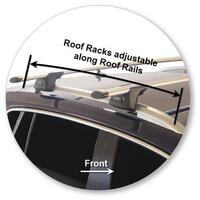 Prorack Black 2 Bar Aero Through Bar kit to suit Volkswagen Tiguan 5dr SUV (9/2016 - Current)