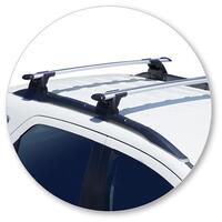 Prorack Silver 2 Bar Aero Through Bar kit to suit Ford Ecosport 5dr SUV (2014 - 2018)