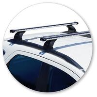 Prorack Silver 2 Bar Heavy Duty Through Bar kit to suit Ford Ecosport 5dr SUV (2014 - 2018)