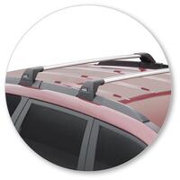 Prorack Silver 2 Bar Aero Flush Bar kit to suit Mahindra XUV500 5dr SUV (5/2016 - 2018)