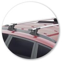 Prorack Black 2 Bar Aero Through Bar kit to suit Mahindra XUV500 5dr SUV (5/2016 - 2018)