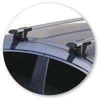 Prorack Silver 2 Bar Aero Through Bar kit to suit Honda Civic 4dr Sedan (11/2016 - 2020)