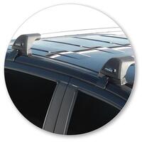 Prorack Silver 2 Bar Aero Flush Bar kit to suit Ford Ranger Double Cab 4dr Ute (11/2011 - 6/2022)