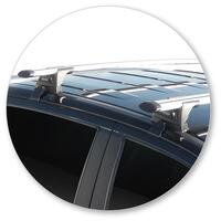 Prorack Black 2 Bar Aero Through Bar kit to suit Ford Ranger Double Cab 4dr Ute (11/2011 - 6/2022)