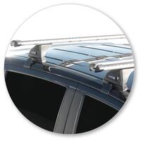 Prorack Silver 2 Bar Heavy Duty Through Bar kit to suit Ford Ranger Double Cab 4dr Ute (11/2011 - 6/2022)