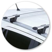 Prorack Silver 2 Bar Aero Through Bar kit to suit Ford Everest 5dr SUV (2015 - 9/2022)