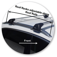 Prorack Black 2 Bar Aero Flush Bar kit to suit Audi A4/S4/RS4 Allroad 5dr Wagon (2016 - Current)