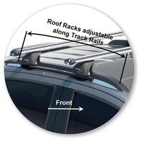 Prorack Silver 2 Bar Heavy Duty Through Bar kit to suit Holden Colorado Z71 4dr Ute (10/2016 - 2020)