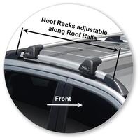 Prorack Silver 2 Bar Aero Flush Bar kit to suit Ford Ranger Wildtrak 4dr Ute (2012 - 6/2022)