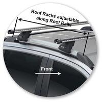 Prorack Black 2 Bar Heavy Duty Through Bar kit to suit Ford Ranger Wildtrak 4dr Ute (2012 - 6/2022)