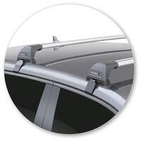 Prorack Silver 2 Bar Aero Flush Bar kit to suit Audi Q2 5dr SUV (2016 - Current)