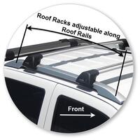 Prorack Silver 2 Bar Aero Flush Bar kit to suit Great Wall Steed Double Cab 4dr Ute (2016 - 2020)