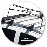 Prorack Black 2 Bar Aero Through Bar kit to suit Great Wall Steed Double Cab 4dr Ute (2016 - 2020)