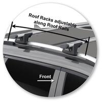 Prorack Silver 2 Bar Aero Through Bar kit to suit Haval H6 5dr SUV (2017 - Current)
